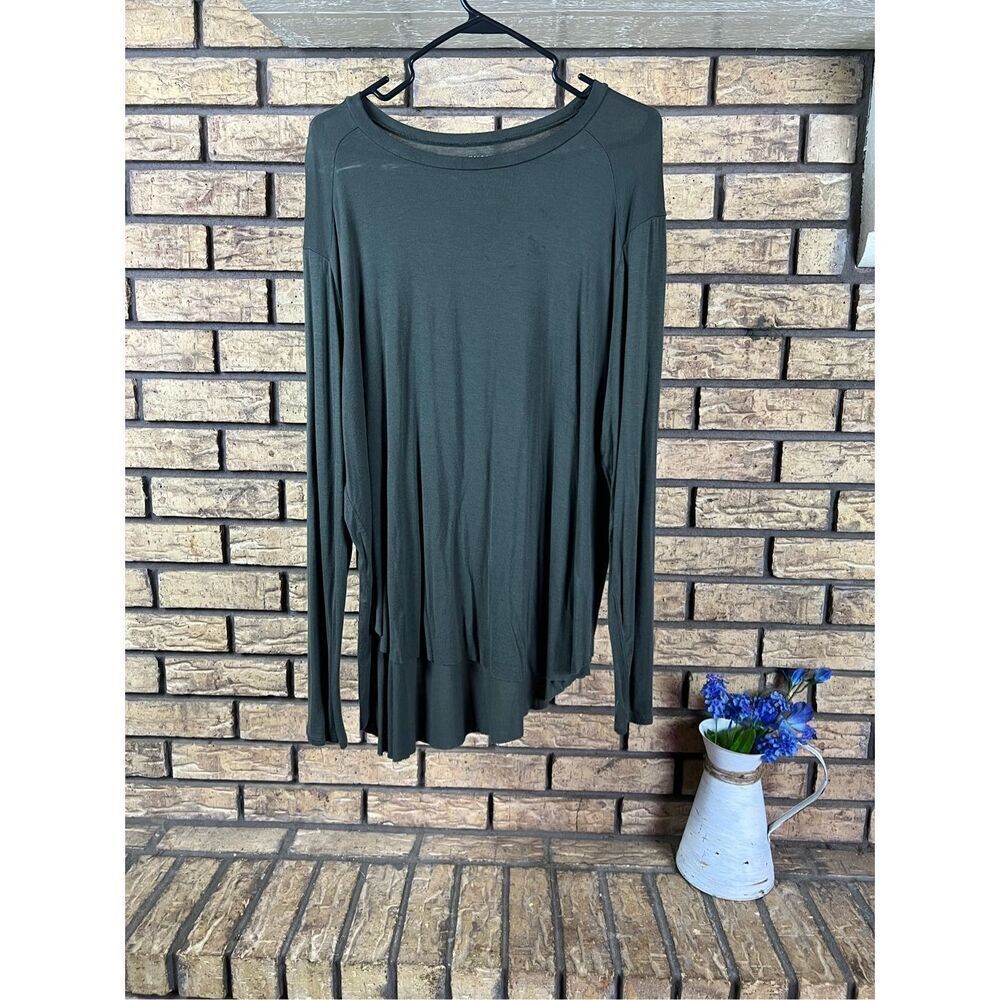 Halogen Men's Long Sleeve Teal‎ Green TShirt Size XXLarge Base Layer